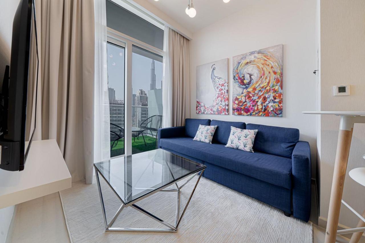 Alluring 1 Bd Apartment In Business Bay With Burj Khalifa View Dubai Eksteriør bilde